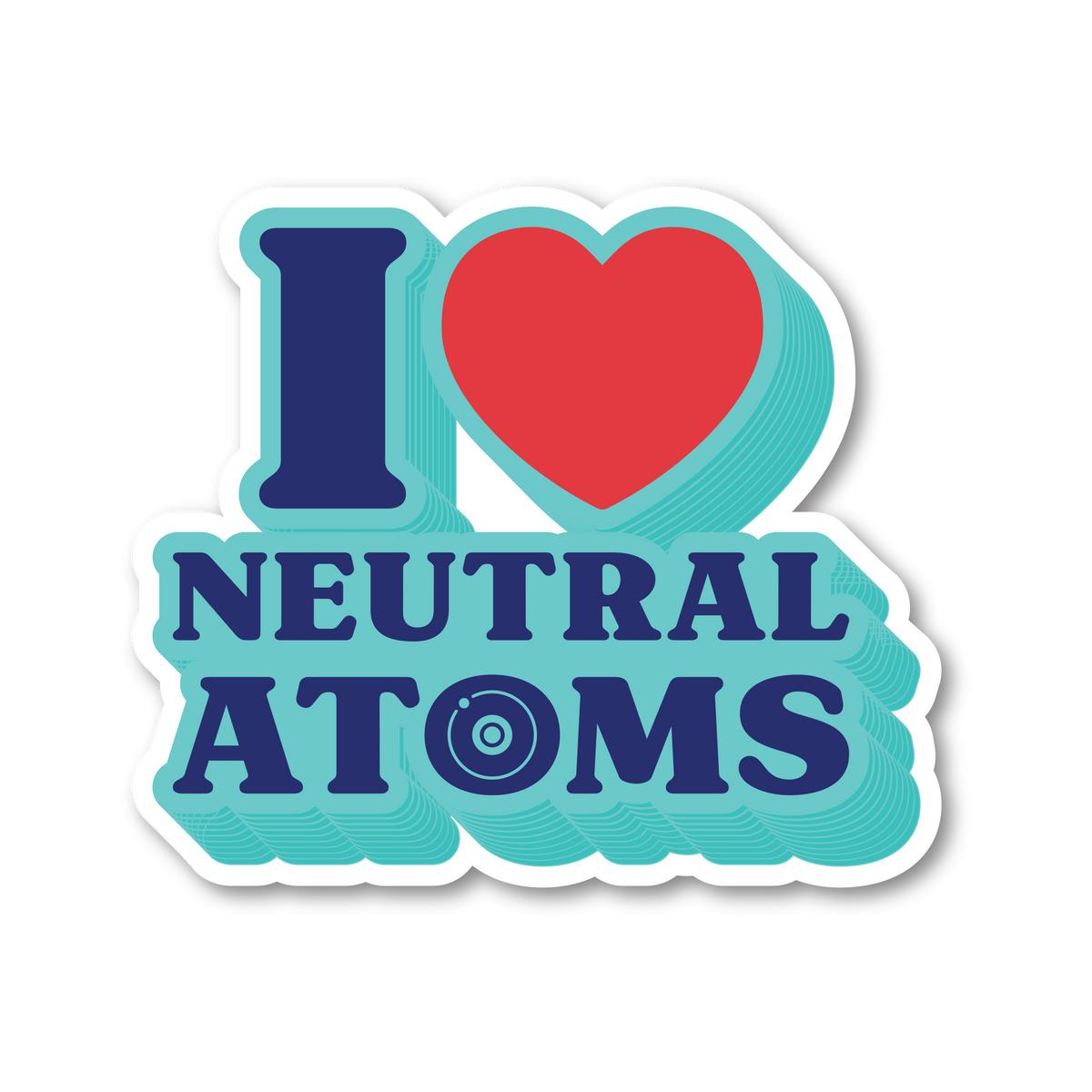 Special Collection - I love neutral atoms Sticker